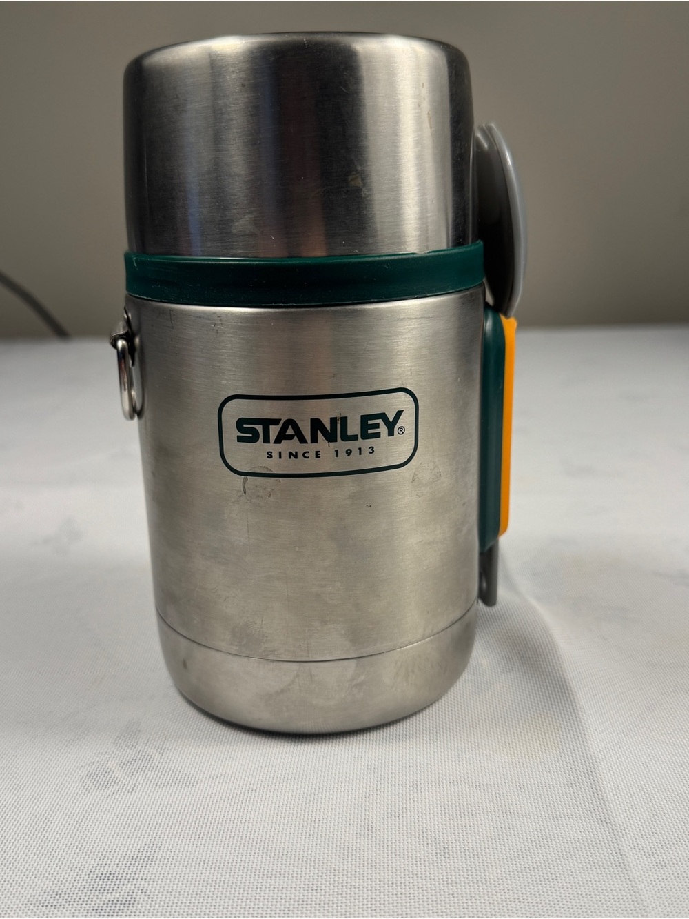Stanley Adventure 18 oz Vacuum Insulated Food Jar Thermos Spork Stainless Steel